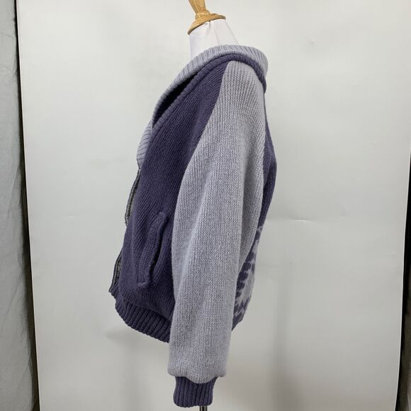 Alafoss Icewool Cardigan Womens M Medium Iron Coal Wool Blend Made In Iceland - Picture 4 of 16